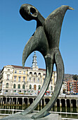 Vicente Vázquez Canónico sculpture. City Hall. Bilbao. Bizkaia. Euskadi. Spain.