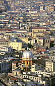 Overview from the San Martino hill. Naples. Italy