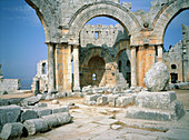 Ruins of the basilica built where St. Simeon was supposed to live on top of a column. Syria