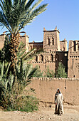 Amerhidil Kasbah at Skoura oasis, Ouarzazate regione at Dadès Valley. Morocco