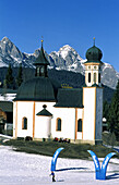 Seekirchl ( lake chapel ). Seefeld, Tirol. Austria