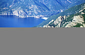 Aerial of the Gulf of Porto. South Corsica. Corsica Island. France