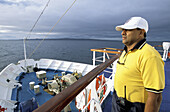 Captain Martinez. Cruise on board of Santa Cruz . Galapagos Islands. Ecuador