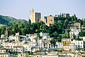 Overview on the Alhambra. Granada. Spain