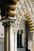 Patio de las Doncellas, Almohad style courtyards of the Alcázar palace. Sevilla, Spain