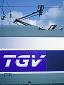 Detail of the engine. TGV Atlantic. France