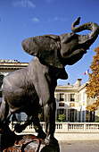 Statue of elephant in front of Musée d Orsay. Paris. France