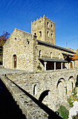 Saint-Martin du Canigou abbey. Pyrenees-Orientales. Languedoc Roussillon. France