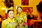 Malaysian dancers at Sheraton Hotel. Hongqiao new business district, Shanghai. China