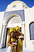 Hostesses at luxury hotel, Sharm el-Sheikh seaside resort. Sinai peninsula, Egypt