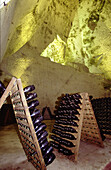 Champagne Ruinart historic cellars. Reims. Champagne. France