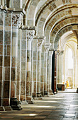 Nave of the Vezelay basilica. Burgundy. France