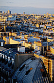 Aerial view from Tuileries big wheel. Paris. France
