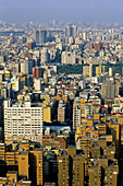 Overview on the city skyline. Taipei. Taiwan