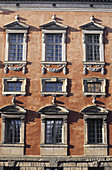 Palace façade. Gamla Stan old city quarter. Stockholm. Sweden.