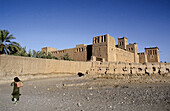 Amerhidil ksar, adobe fortress. South, Ouarzazate region. Morocco.