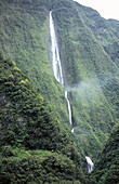 Waterfall in the Cirque de Salazie. Réunion, France