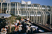Forum des Halles and outdoor café. Paris, France