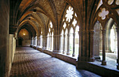 Cloister of Monastery of Veruela. Zaragoza province. Spain