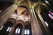 Innenausschnitt der gotischen Kathedrale von Saint-Étienne. Bourges. Frankreich