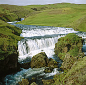 Wasserfall, Skoga-Fluss, Island