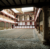 Corral de Comedias (16th century), the only active courtyard theatre in Spain. Almagro. Ciudad Real province. Spain