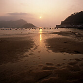 Strand La Concha, Guipuzcoa, Baskenland, Spanien