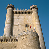 Castle of Fuensaldaña (built 15th century). Valladolid province, Spain