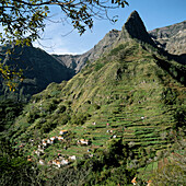 View from La Pousada de Vinhaticos. Serra de Agua, Madeira Island, Portugal