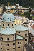 Dom (cathedral) seen from Hohensalzburg, Salzburg. Austria