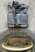 Fountain, Goldenes Dachl, old town, Innsbruck. Tyrol, Austria