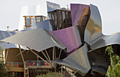 Ciudad del Vino, Herederos de Marques de Riscal winery building by Frank O. Gehry. Elciego, Rioja alavesa. Alava, Euskadi, Spain