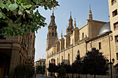 Kokathedrale von Santa Maria La Redonda, Calle Portales, Logroño, La Rioja, Spanien