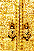 Detail of Royal Palace door. Fes. Morocco