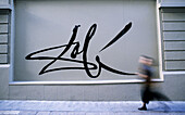 Dali s signature on wall of museum. Figueres. Girona province, Spain