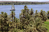 Egypt. Sailing on the Nile River between Esna and Aswan