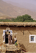 Gite (guesthouse) at Agouti, in the Aiit Bou Guemez valley, High Atlas Mountains. Morocco.