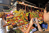 La Boquería market, Barcelona. Catalonia, Spain