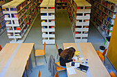 Library. Pompeu Fabra University. Barcelona. Catalonia, Spain