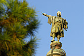 Christopher Columbus statue, Barcelona. Catalonia, Spain