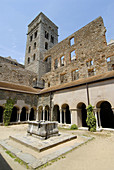 Sant Pere de Rodes benedictine monastery, Port de la Selva. Alt Empordà, Girona province, Catalonia, Spain