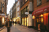 Street in Gamla Stan (Old City). Stockholm. Sweden