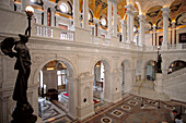 Great welcoming hall, Library of Congress. Washington D.C. USA