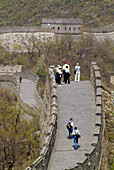 Tourists exploring Great Wall. China