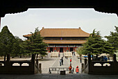 Ming tombs (Shisanling), Hall of Eminent Flowers in Changling tomb of Emperor Yongle. China