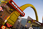 Las Vegas, Nevada, McDonald s neon signs on Las Vegas Blvd.