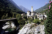 Lavertezzo. Val Verzasca. Switzerland s canton of Ticino