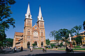 Notre Dame Cathedral, built by the french between 1877 and 1883. Ho Chi Minh City. Vietnam
