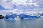 Icebergs in Upsala glacier. Lago Argentino. Los Glaciares National Park. Santa Cruz province. Patagonia. Argentina.