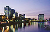 Night view of Puerto Madero. Buenos Aires. Argentina.